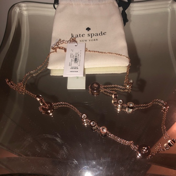 Kate Spade Rose Gold Long Necklace